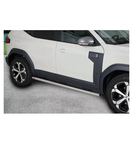 Tubi laterali di protezione acciaio inox lucido 60mm Dacia Duster dal 2024