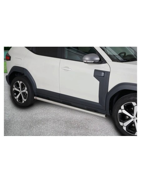 Tubi laterali di protezione acciaio inox lucido 60mm Dacia Duster dal 2024