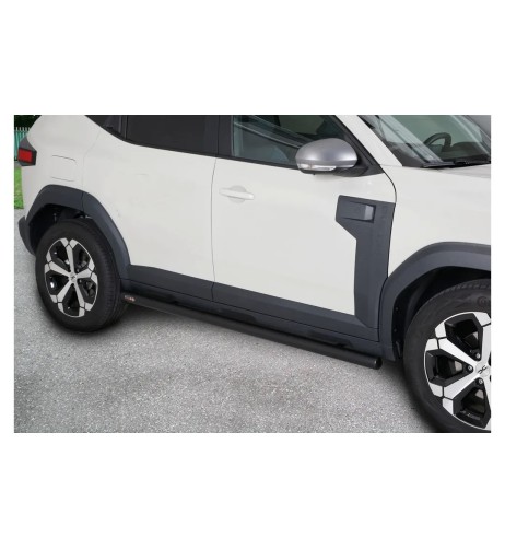 Tubi laterali di protezione acciaio inox BLACK 60mm Dacia Duster dal 2024