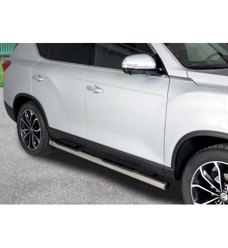 Pedane laterali inox lucido 70mm SsangYong Rexton dal 2018