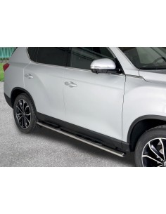 Pedane laterali ovali inox lucido SsangYong Rexton dal 2018