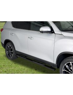 Pedane laterali ovali inox black SsangYong Rexton dal 2018