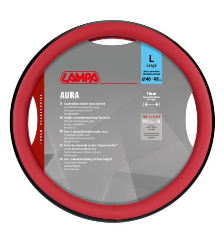 Coprivolante camion Aura rosso in Skeentex taglia L 46 48cm