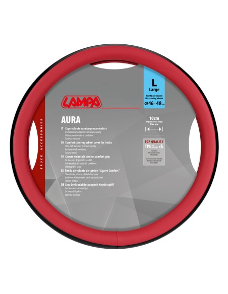 Coprivolante camion Aura rosso in Skeentex taglia L 46 48cm