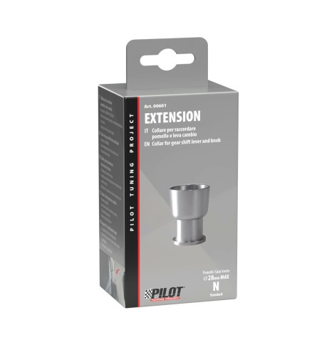 Collare estensione pomello leva cambio 28mm altezza 37mm