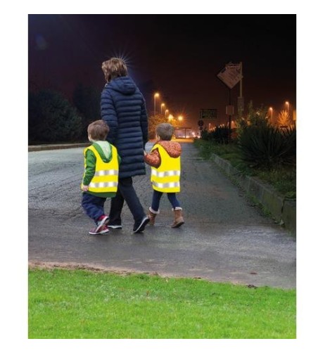 Gilet riflettente per bambini Giallo taglia unica