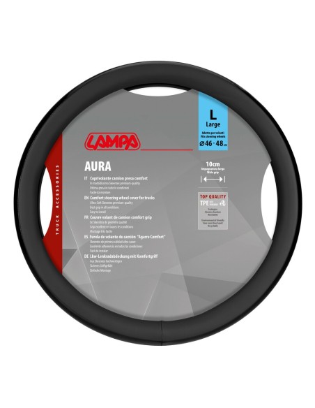 Coprivolante camion Aura nero in Skeentex taglia L 46 48cm