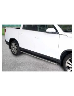 Pedane laterali acciaio inox lucido ovali SsangYong Rexton Sports XL dal 20