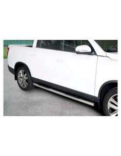 Pedane laterali acciaio inox lucido 70mm SsangYong Rexton Sports XL dal 201