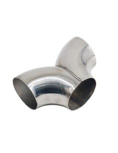 Raccordo a T in acciaio inox lucidato per sistemi di scarico diametro 60m