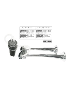 Trombe bitonali in alluminio 12V 20A con compressore 118db 2