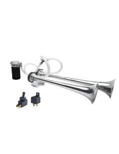 Trombe mono tono in alluminio 12V 20A con compressore 118db