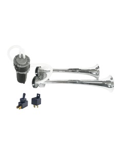 Trombe bitonali in alluminio 24V 20A con compressore 118db