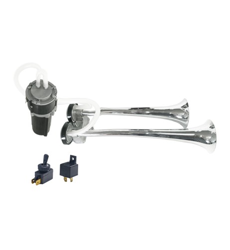 Trombe bitonali in alluminio 24V 20A con compressore 118db