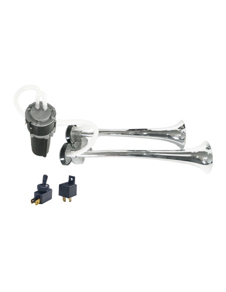 Trombe bitonali in alluminio 24V 20A con compressore 118db