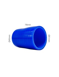 Manicotto riduttore Manitor dritto in silicone blu rinforzato 45 51mm