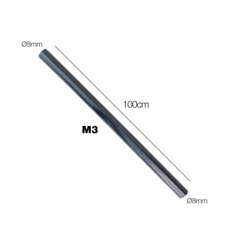 Manicotto Manitor in silicone rinforzato nero prolunga 1mt 8mm
