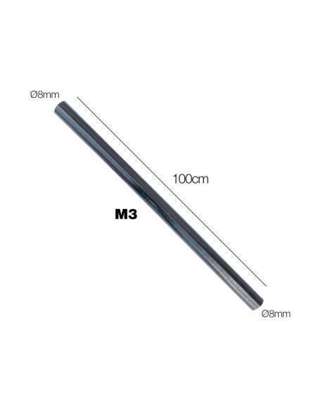Manicotto Manitor in silicone rinforzato nero prolunga 1mt 8mm
