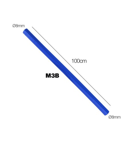Manicotto Manitor in silicone rinforzato blu prolunga 1mt 8mm