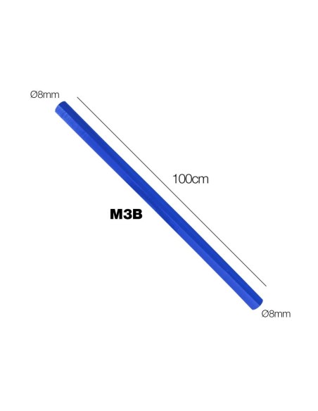 Manicotto Manitor in silicone rinforzato blu prolunga 1mt 8mm