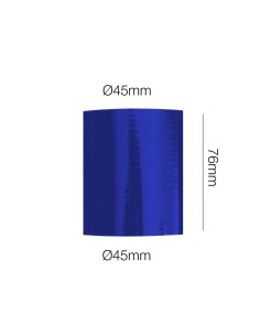Manicotto Manitor dritto in silicone blu rinforzato 45mm lunghezza 76mm