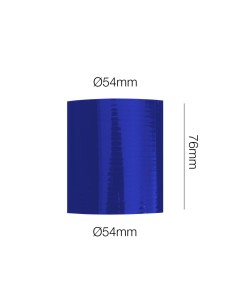 Manicotto Manitor dritto in silicone blu rinforzato 54mm lunghezza 76mm