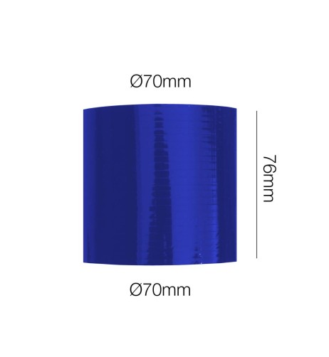 Manicotto Manitor dritto in silicone blu rinforzato 70mm lunghezza 76mm