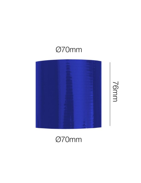 Manicotto Manitor dritto in silicone blu rinforzato 70mm lunghezza 76mm