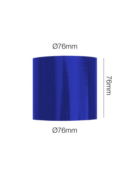 Manicotto Manitor dritto in silicone blu rinforzato 76mm lunghezza 76mm