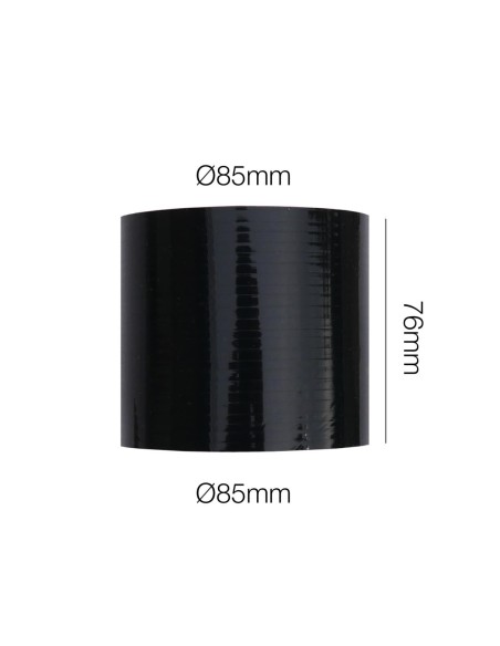 Manicotto Manitor dritto in silicone nero rinforzato 85mm lunghezza 76mm