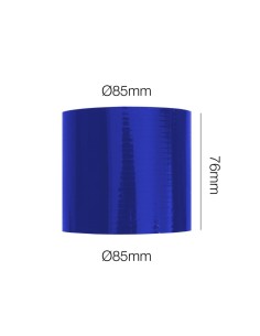 Manicotto Manitor dritto in silicone blu rinforzato 85mm lunghezza 76mm