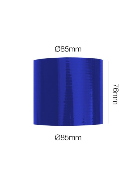 Manicotto Manitor dritto in silicone blu rinforzato 85mm lunghezza 76mm