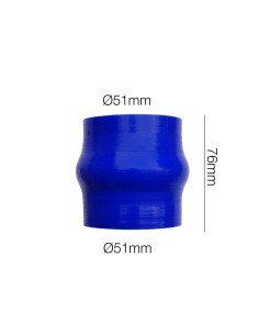 Manicotto Manitor soffietto in silicone blu rinforzato 51mm lunghezza 76mm