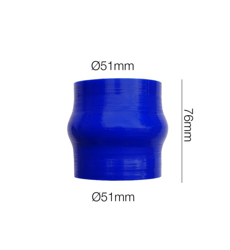 Manicotto Manitor soffietto in silicone blu rinforzato 51mm lunghezza 76mm