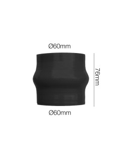 Manicotto Manitor soffietto in silicone nero rinforzato 60mm lunghezza 76mm