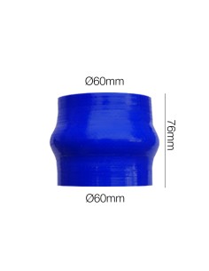 Manicotto Manitor soffietto in silicone blu rinforzato 60mm lunghezza 76mm