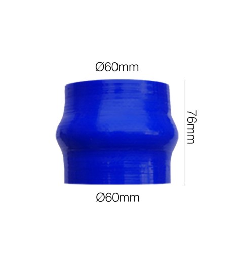 Manicotto Manitor soffietto in silicone blu rinforzato 60mm lunghezza 76mm