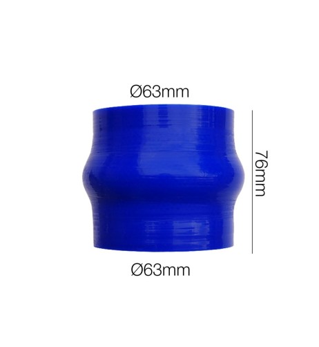 Manicotto Manitor soffietto in silicone blu rinforzato 63mm lunghezza 76mm