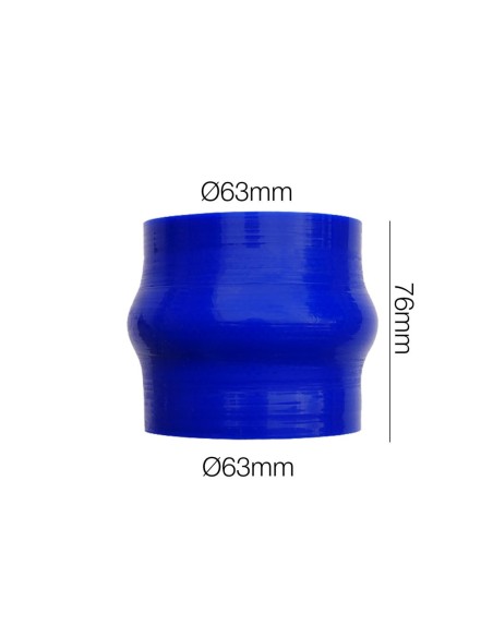 Manicotto Manitor soffietto in silicone blu rinforzato 63mm lunghezza 76mm