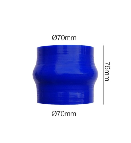 Manicotto Manitor soffietto in silicone blu rinforzato 70mm lunghezza 76mm