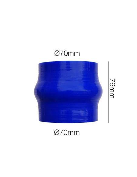 Manicotto Manitor soffietto in silicone blu rinforzato 70mm lunghezza 76mm