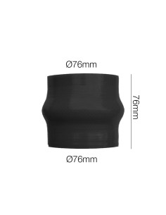 Manicotto Manitor soffietto in silicone nero rinforzato 76mm lunghezza 76mm