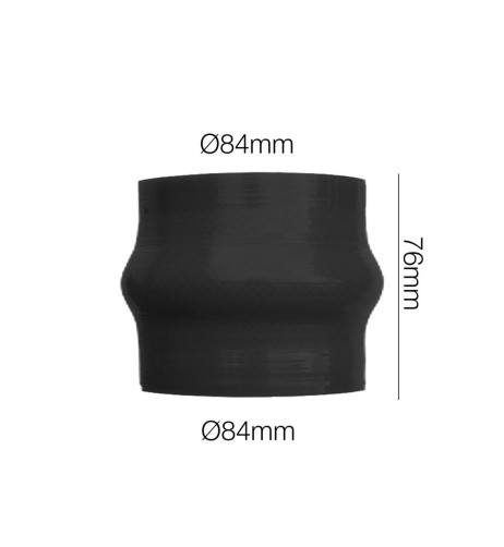 Manicotto Manitor soffietto in silicone nero rinforzato 84mm lunghezza 76mm