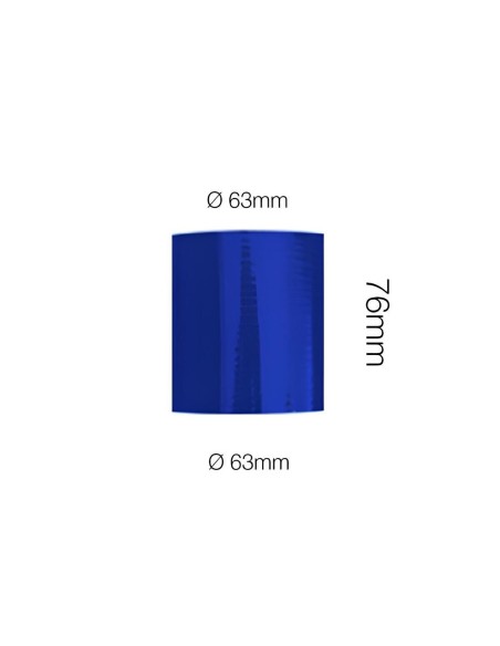 Manicotto Manitor dritto in silicone blu rinforzato 63mm lunghezza 76mm