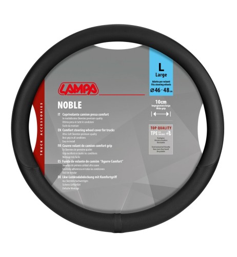 Coprivolante camion Noble nero in Skeentex taglia L 46 48cm