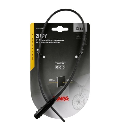 Cavo antifurto a combinazione 53 cm