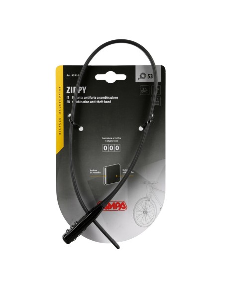 Cavo antifurto a combinazione 53 cm