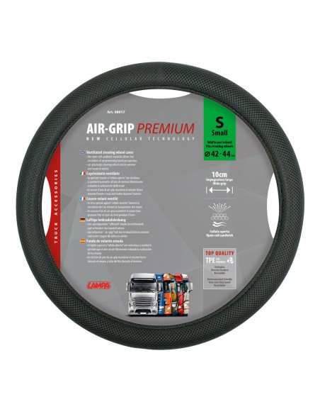 Coprivolante camion in TPE ventilato Air Grip Premium 42 44cm Coprivolante camion in TPE ventilato Air Grip Premium 42 44cm