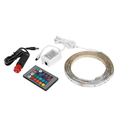 Striscia a Led RGB 12 24V impermeabile 200 cm con telecomando