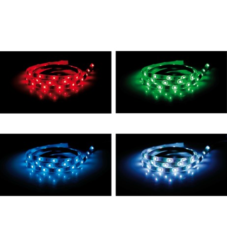 Striscia a Led RGB 12 24V impermeabile 200 cm con telecomando